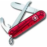 VICTORINOX Taschenwerkzeug ''My First Vx'' rot 9 Funktionen transparent rot