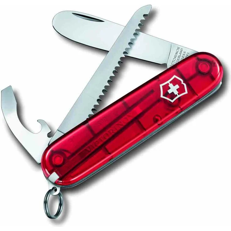 VICTORINOX Taschenwerkzeug ''My First Vx'' rot 9 Funktionen transparent rot – Bild 1