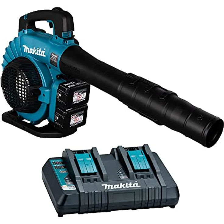 Makita DUB363PT2V Akku-Laubbläser-Sauger 2x18 V - 5,0 Ah, 2 Akkus plus Doppelladegerät, 36 V, Petrol Häckselfunktion – Bild 2