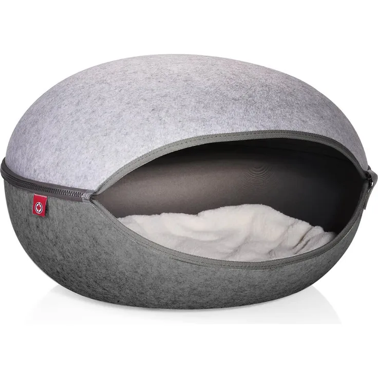 CanadianCat Company Katzennest, 52x45x33 cm, hellgrau/dunkelgrau