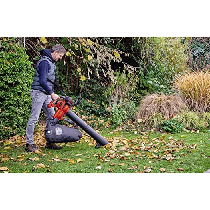 Einhell Akku-Laubsauger GE-CL 36-230 Li E-Solo Power X-Change PXC (Li-Ion, 18 V, 230 km-h, max. 225 m³-h, 45 L Fangsack, Saug--Blasfunktion, Turboschalter, inkl. Saug--Blasrohr, ohne Akku und Ladegerät) Häckselfunktion – Bild 4