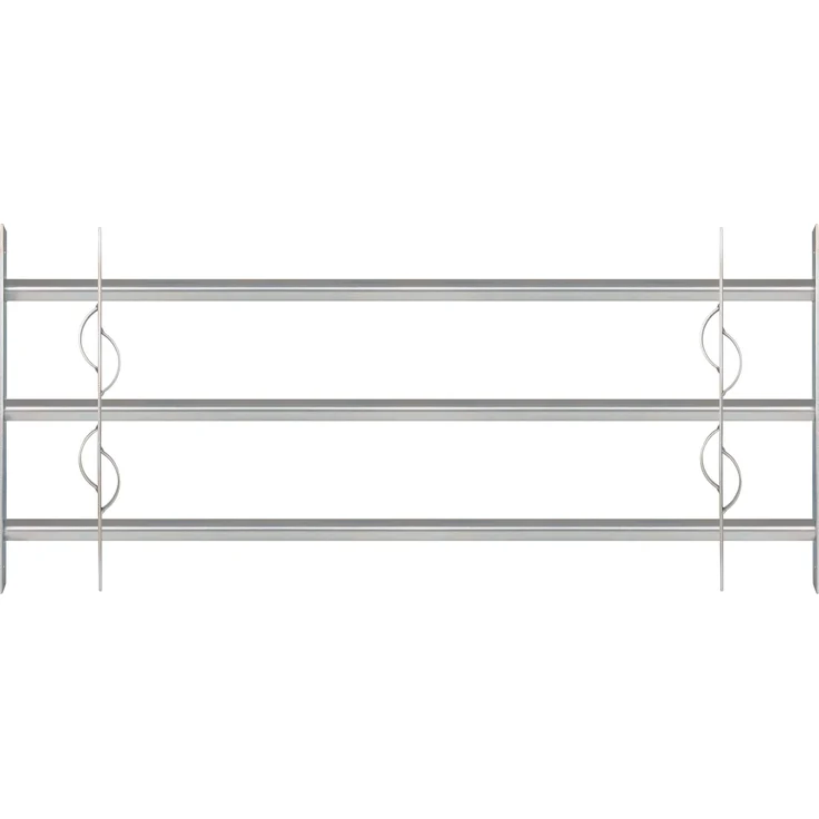 Alberts Fenstergitter Secorino Style | Ausziehbar für Fenster außen | Einbruchschutz Gitter | galvanisch blau verzinkt | 450 x 1000-1500 mm 
(563639) – Bild 1