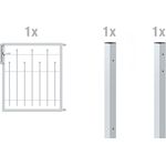 Alberts Einzeltorset Madrid, zum Einbetonieren | feuerverzinkt | Höhe 80 cm | Breite 1 m 
(508494)