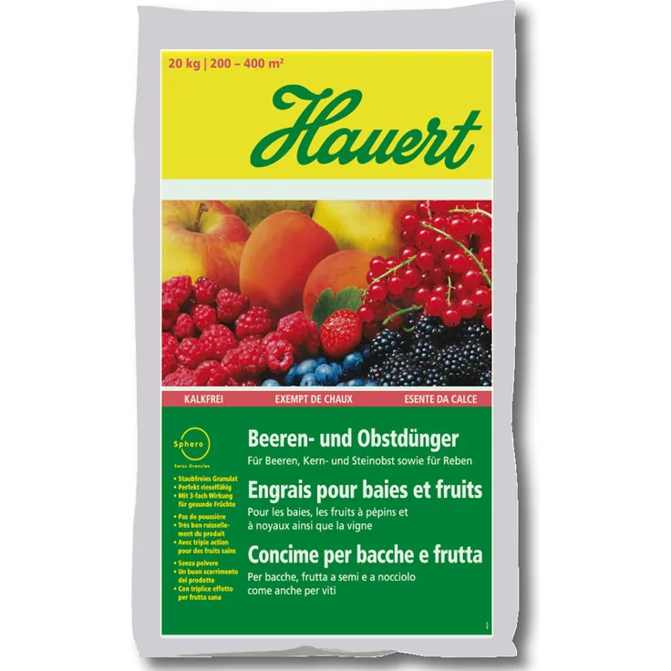 Hauert Beeren- und Obstdünger, 20 kg