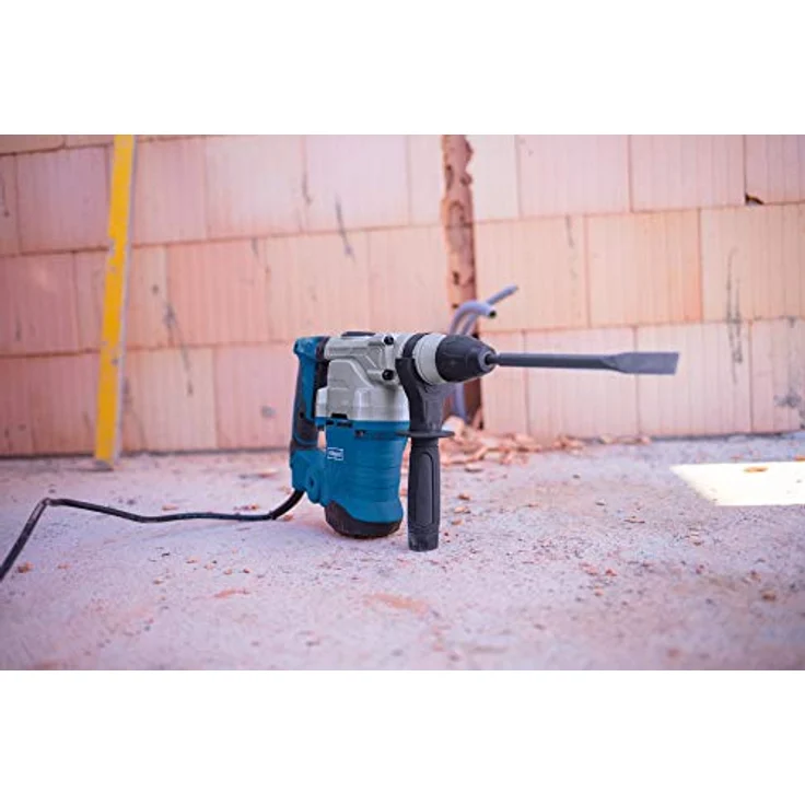Scheppach Bohrhammer DH1300Plus (Schlaghammer mit 1250 W, 5 Joule, SDS plus Aufnahme, Drehzahl 850 min-1, Bohrleistung im Beton Ø 30mm) inkl. umfangreiches Zubehörset – Bild 9