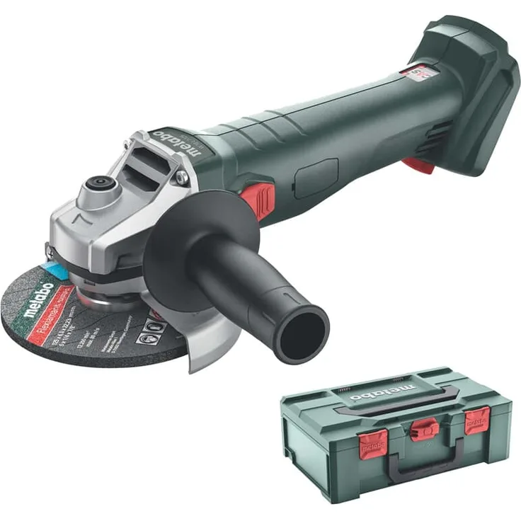 Metabo 18-Volt Akku Winkelschleifer W 18 7-125 Solo metaBOX 165 L