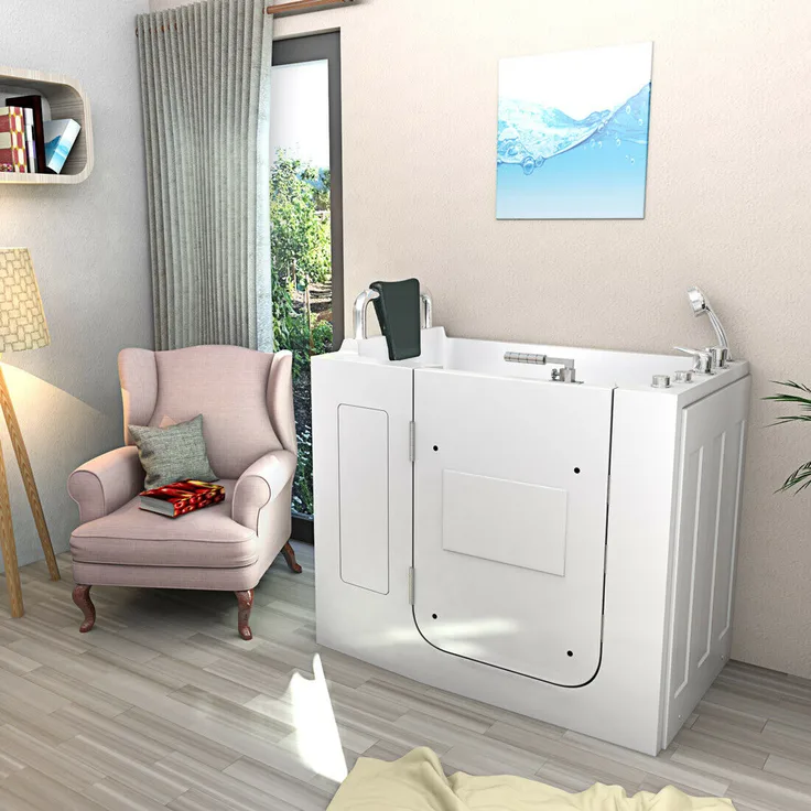 Seniorenwanne Sitzwanne Whirlpool Badewanne Wanne mit Tür S08WP-B