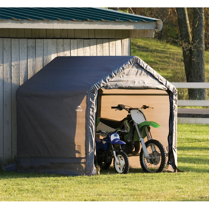ShelterLogic Foliengerätehaus, Weidezelt "Shed-In-A-Box", 180 x 180 cm, grau, 3,24 m² – Bild 2
