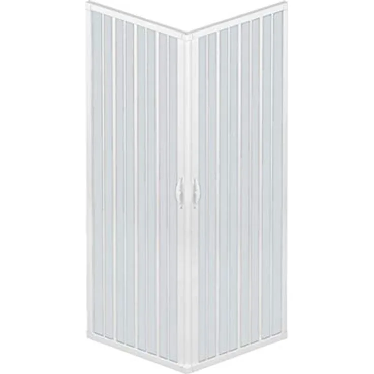 PVC Duschkabine 100x100 mit zentraler Öffnung Mod. Acquario