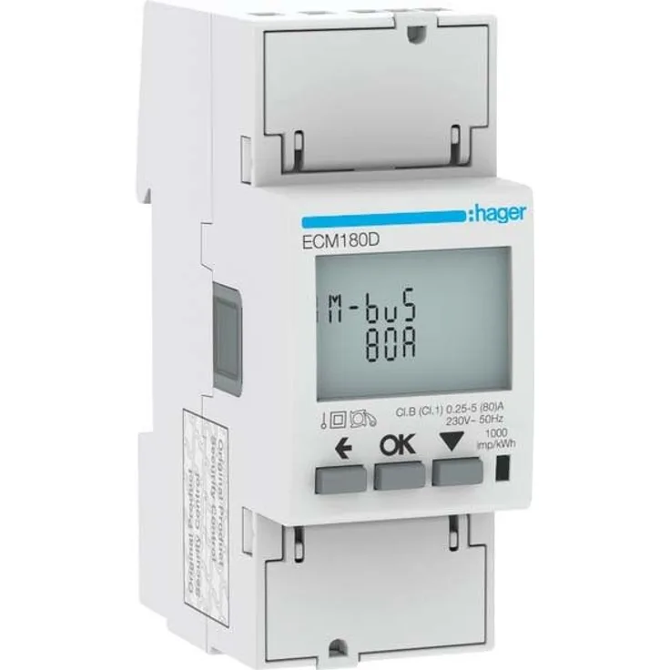 HAGER Energiezähler 1phasig ECM180D