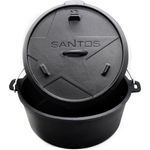 SANTOS Dutch Oven 12qt ohne Füße
