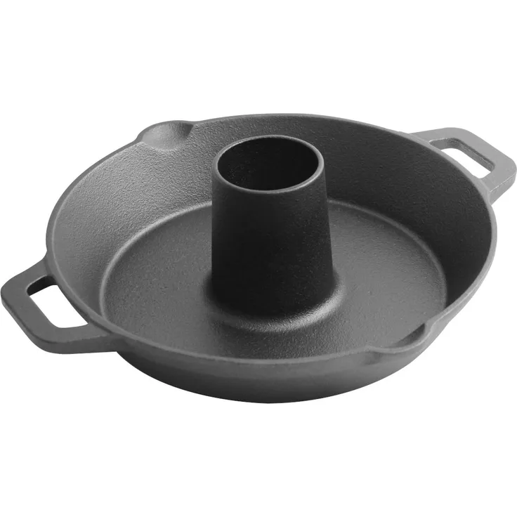 SANTOS Brathähnchen-Bräter, Geflügelhalter Ø 28 cm, Gusseisen