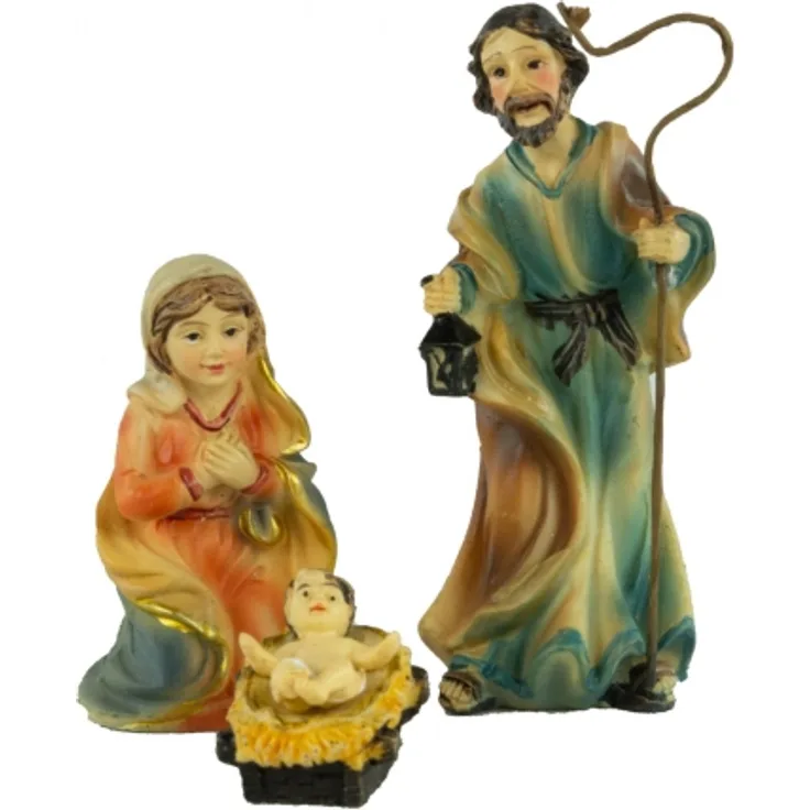 Gartenursel Wundervolle Krippenfiguren Heilige Familie 4-tlg., ca. 8 cm, K 132-01