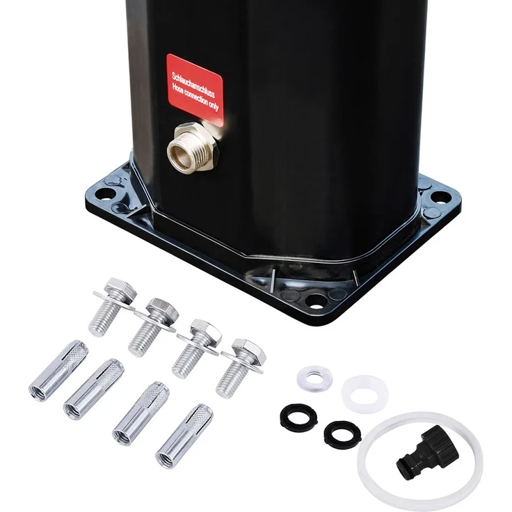 Solardusche 220 x 16,5 x 16,5 cm - Schwarz 35L Außendusche Campingdusche – Bild 2