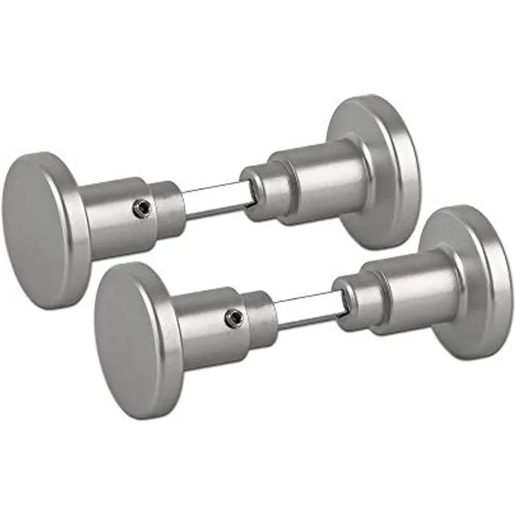 2x Aluminium Türgriffe Zimmertürknopf Knopfdrücker silber farbig