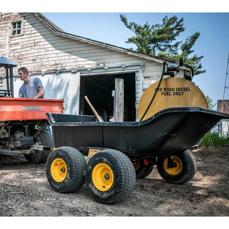 Polar Anhänger Schubkarre TA1500 schwarz 249x137 cm