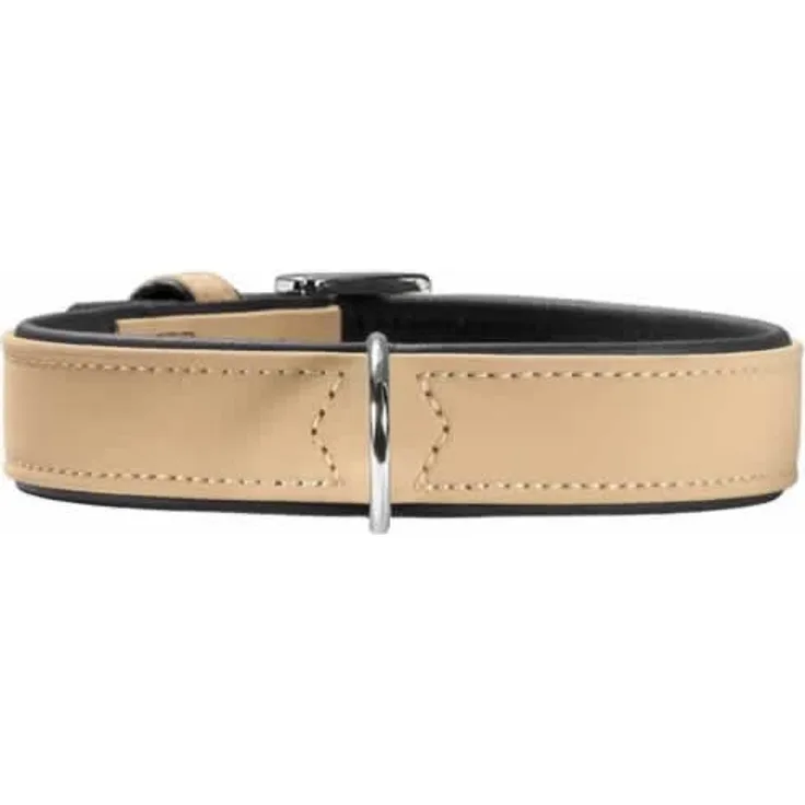 Hunter Hunde-Halsband Softie beige-schwarz M