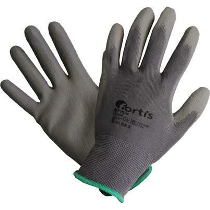 Handschuhe Fitter PU/Nylon, Gr. 8, grau, FORTIS