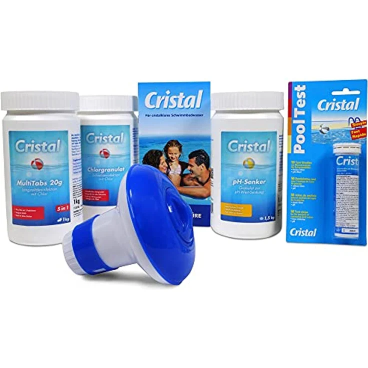 Cristal Poolpflege-SET Chlor 3,7 kg - Wasserpflege StarterSet – Bild 1