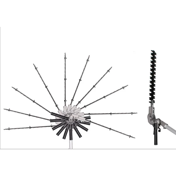 BRAST 4-Takt Benzin 6in1 Motorsense Rasentrimmer Heckenschere Hochentaster Freischneider Unkrautvernichter Fugenbürste Multitool – Bild 6