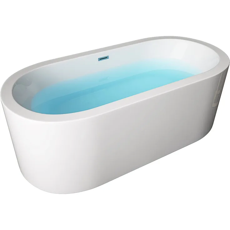 Tronitechnik Freistehende Badewanne Acrylwanne Standbadewanne aus Sanitäracryl Piperi