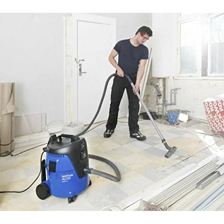 Nilfisk Nass-/Trockensauger AERO 21-21 PC (inkl. Gerätesteckdose, Industriesauger 1250 W, kompaktes Format, Blasfunktion, Luftmenge (l/min.) 3600) 107406601,Blau – Bild 4