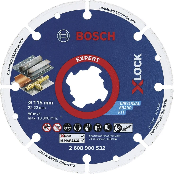 Bosch Professional Expert Diamanttrennscheibe X-LOCK 115 x 22,23 mm (2608900532) – Bild 1