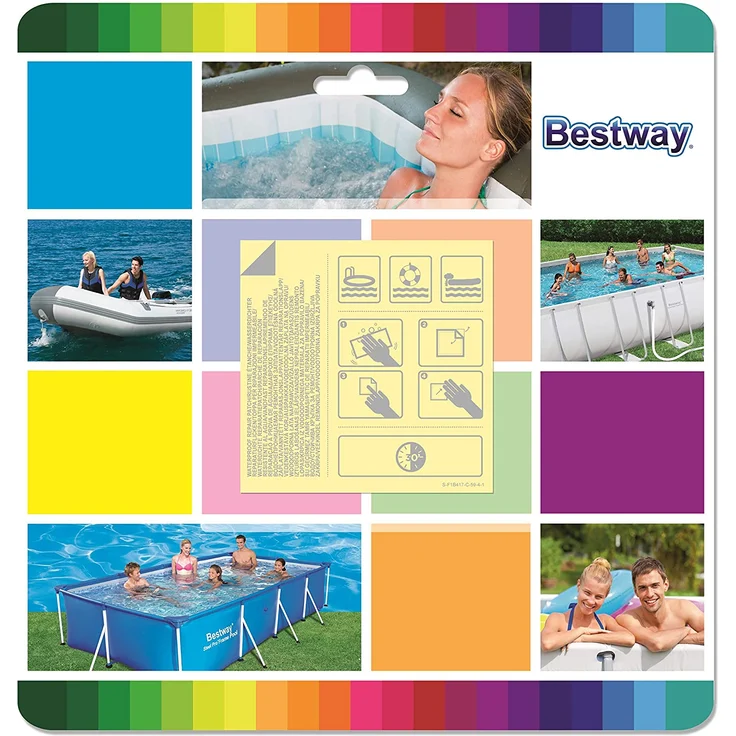 Bestway Flicken Wasserfeste Selbstklebende Reparaturflicken 10 Stück – Bild 1