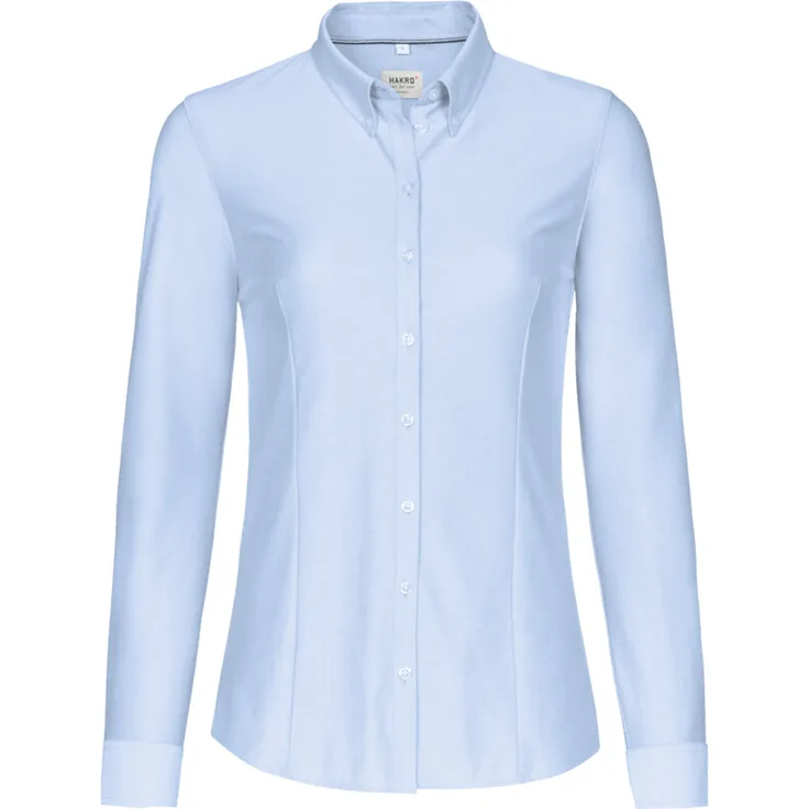 HAKRO Bluse Natural Stretch 129, ozeanblau, M