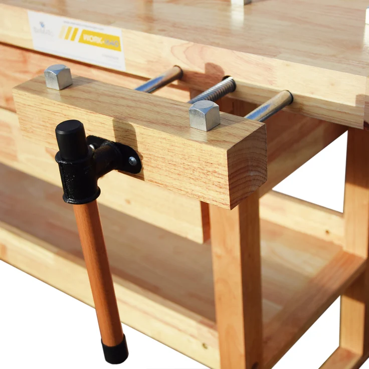 BAMATO Hobelbank WORK-1640 aus Massivholz – Bild 7