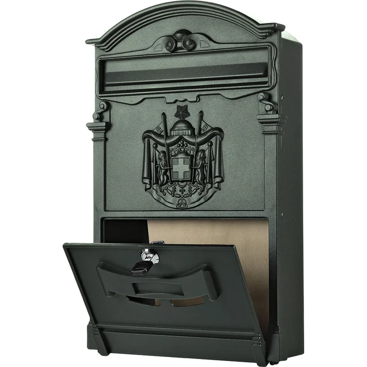 Briefkasten Antik Wandbriefkasten Briefkastenanlage Mailbox Letterbox Grün – Bild 3