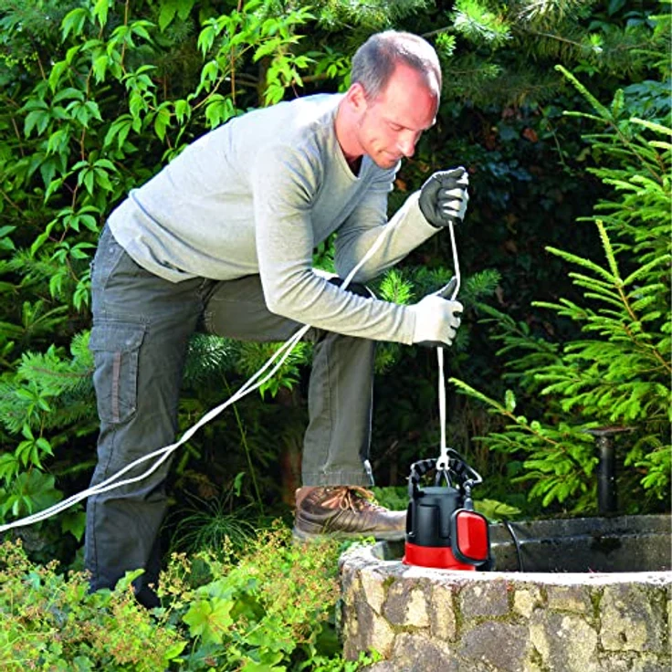 Einhell Schmutzwasserpumpe GC-DP 7835 (780 Watt, max. 15.700 l-h, max. 8 m Förderhöhe, Fremdkörper bis 35 mm, stufenloser Schwimmerschalter) Schmutzwasserpumpe – Bild 8