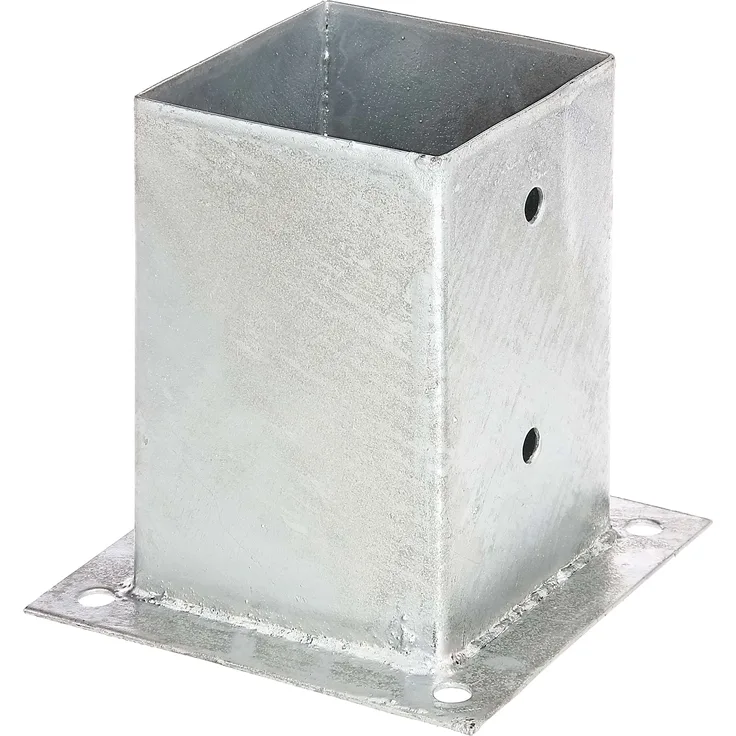 Alberts Aufschraubhülse | für Vierkantholzpfosten | feuerverzinkt | 101 x 101 mm 
(216245)