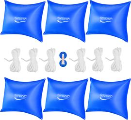 Monzana Poolkissen bis -20°C Winter XL Luftkissen XXL inkl. Seil PVC Doppelnaht Sicherheitsventil Ösen Pool Abdeckung Überwinterung