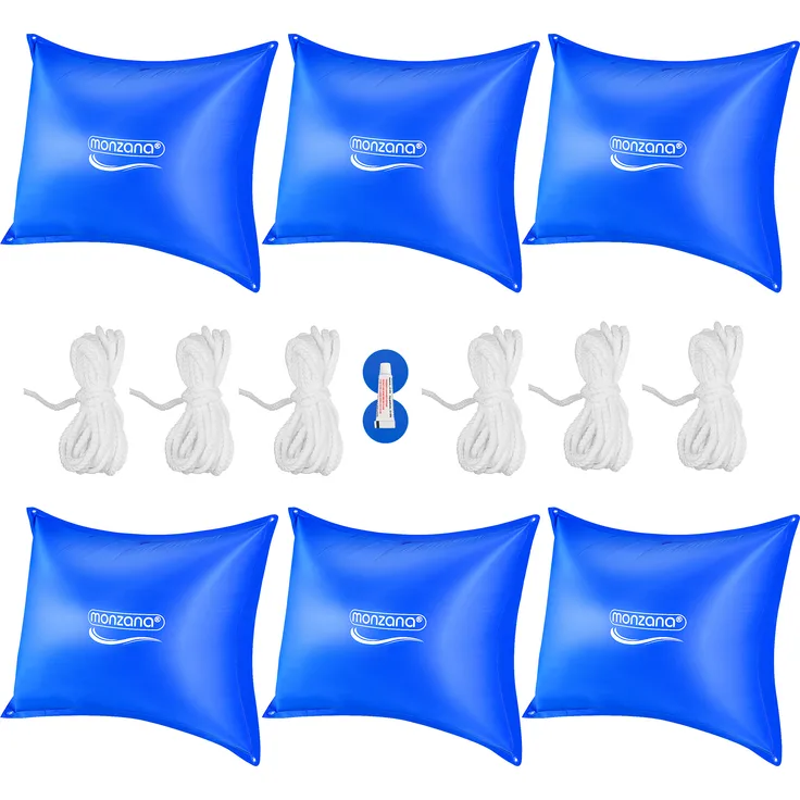 Monzana Poolkissen bis -20°C Winter XL Luftkissen XXL inkl. Seil PVC Doppelnaht Sicherheitsventil Ösen Pool Abdeckung Überwinterung - Preisvergleich