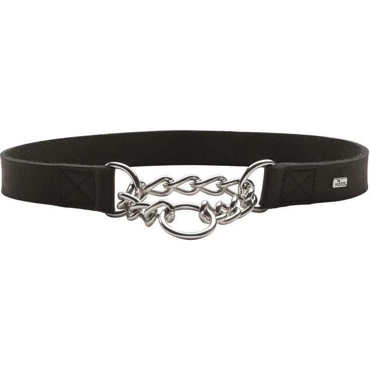 Hunter Hunde-Halsband Aalborg mit Kette L – Bild 1