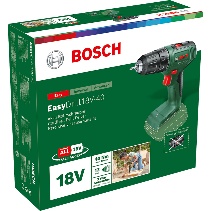 Bosch EasyDrill 18V-40 06039D8000 Power for All 18V Akku-Bohrschrauber 2 Ah ohne Akku ohne Ladegerät im Karton – Bild 6