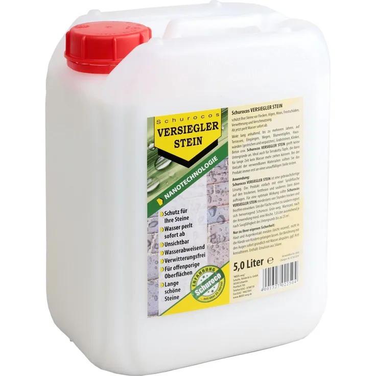 Schuroco VERSIEGLER STEIN Steinschutz Unkrautabwehr 5,0 Liter Kanister 402250
