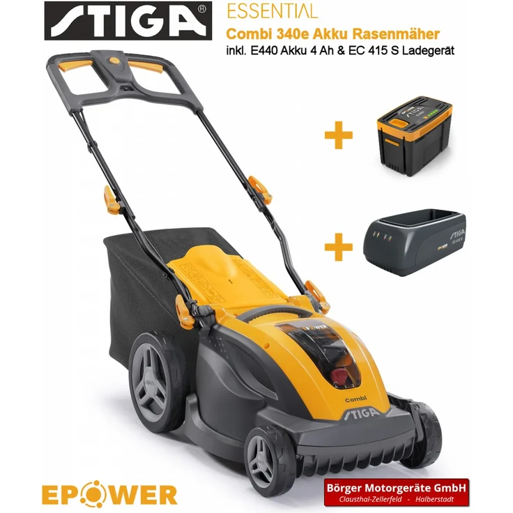 Stiga Akku-Rasenmäher Combi 340e Kit - Essential – Bild 1