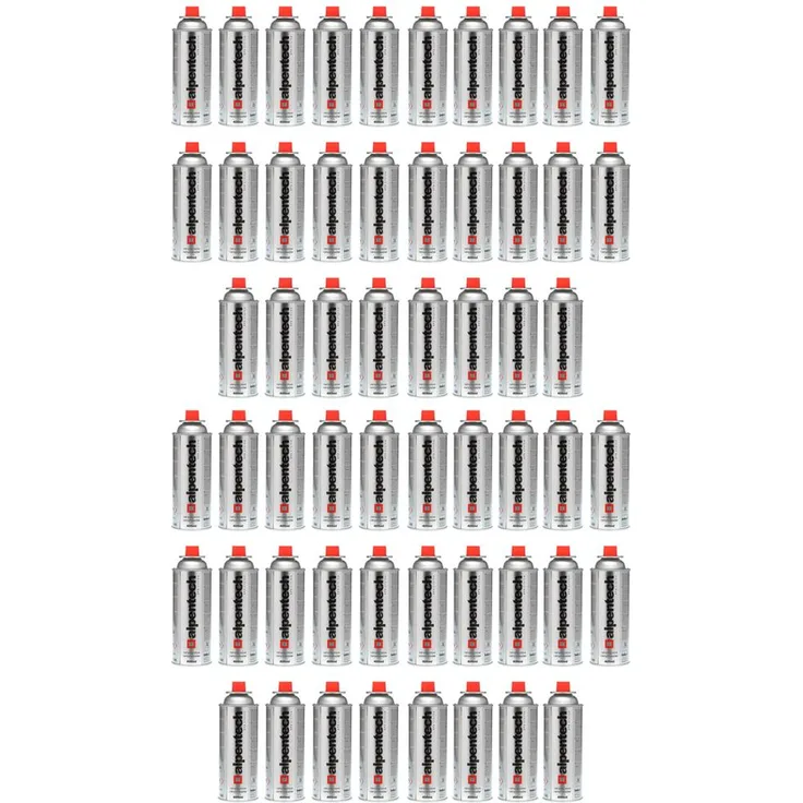 56 Kartuschen Butan Gas Kartusche Butangas Gaskartuschen Bunsenbrenner Campingkocher Gaskocher 227g Silber