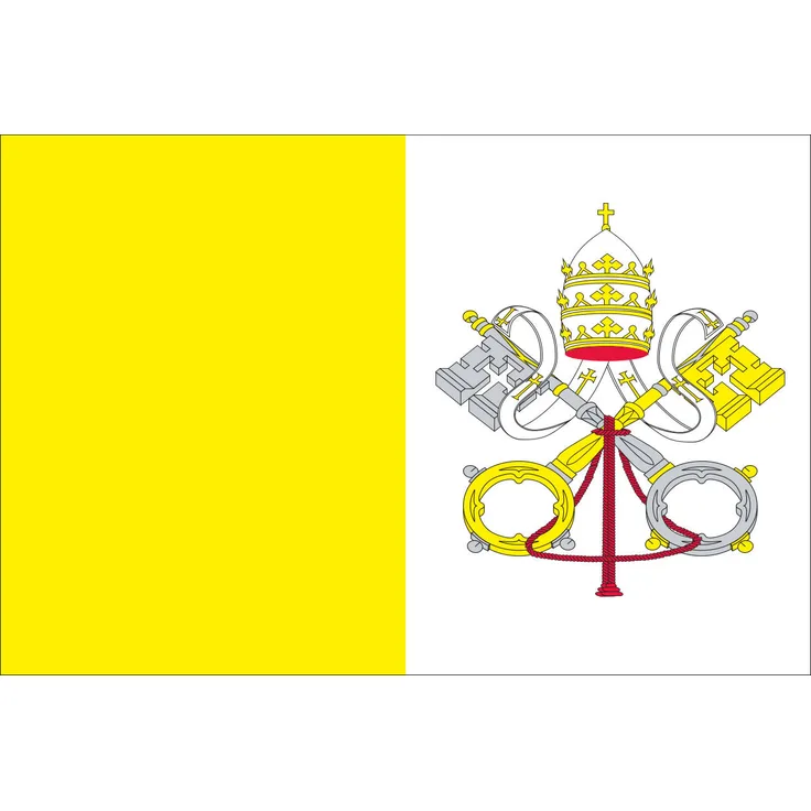 Flagge Vatikan 160 g/m² ca. 20 x 30 cm