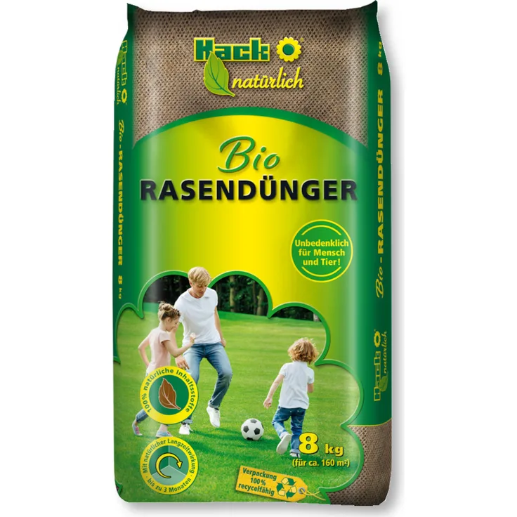 HACK Bio Rasendünger, 8 kg