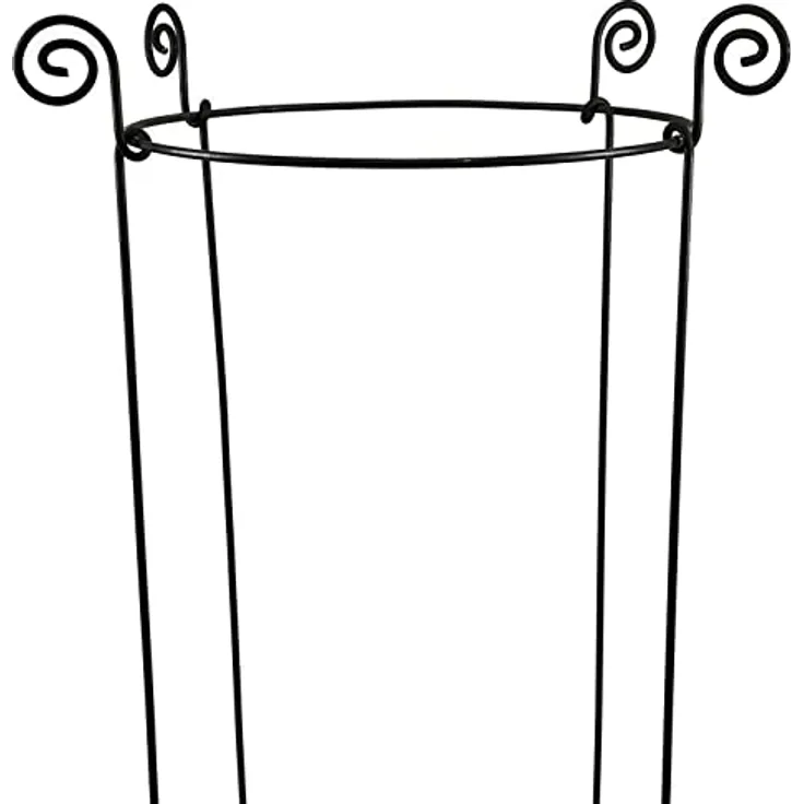 Hirsch Terracotta Rankgitter »Staudenhalter Form rund Rankhilfe Pflanzenstütze«, massiv - robust - wetterfest, Ø 40 cm Höhe 120 cm, Vollmetall 8 mm