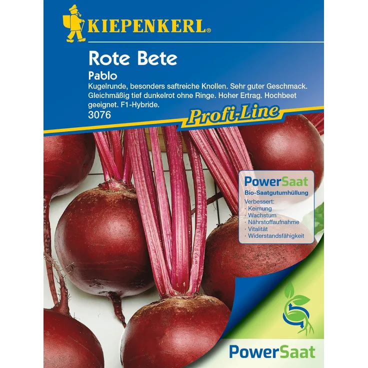 Profi-Line Rote Rüben Pablo (PowerSaat), runde saftreiche Knollen mit hohem Ertrag