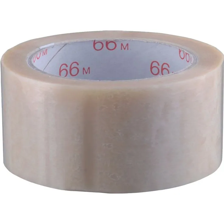 Verpackungsklebeband PVC farblos L.66m B.50mm Rl. VE: 1