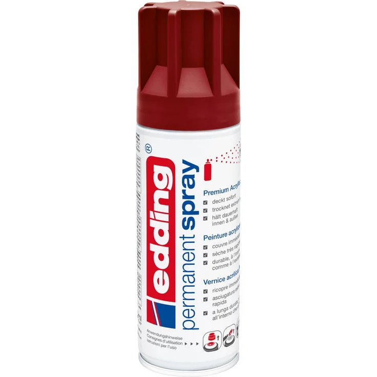 edding 5200 Permanent Spray Premium purpurrot matt, Acrylic Paint 200 ml – Bild 9