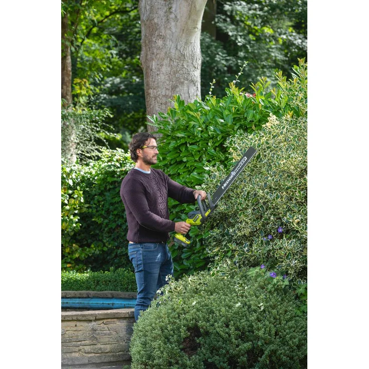 Ryobi Akku-Heckenschere ONE+ 18 V | Messerlänge 50 cm | 2,0 Ah Akku & Ladegerät – Bild 2