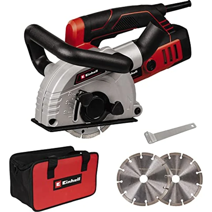 Einhell Mauernutfräse TE-MA 1500 W 4350735 mit 2 Diamant-Trennscheiben 30 mm Kabel 4 m 8500 U/min. – Bild 1