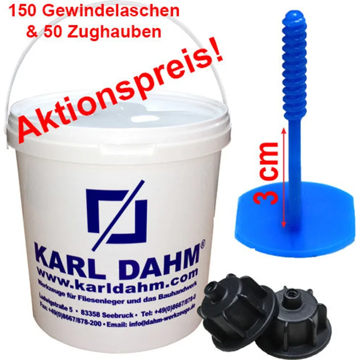 Karl Dahm Nivelliersystem-Set für Terrassen, Art. Nr. 15588