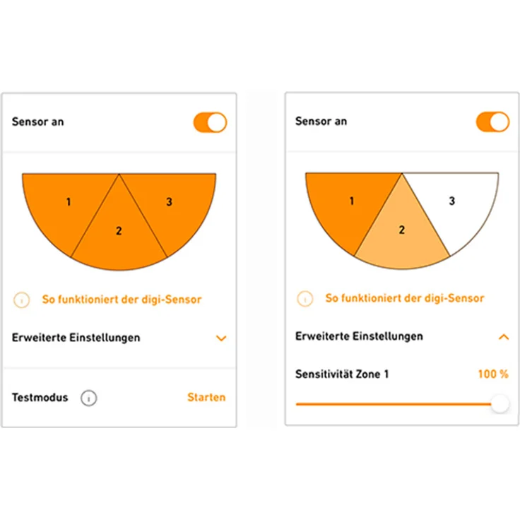 Steinel Bewegungsmelder IS 180 digi weiß, 180° Erfassung, Reichweite Sensor 8 m, 3 digital einstellbare Erfassungszonen, Bluetooth Mesh – Bild 9